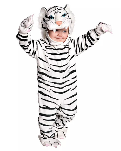 Weißes tiger faschingskostüm - tiger,
