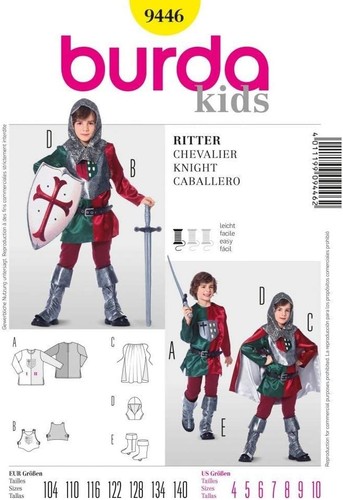 Burda 9446 mittelalterlicher - burda,