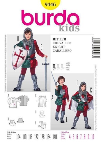 Schnittmuster burda 9446 - schnittmuster,