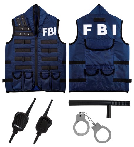 Fbi kostüm kinder set mit - kinder,