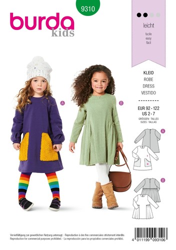 Burda style 9310 kleid - 9310,