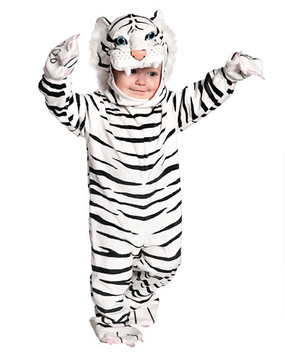 Weißes tiger faschingskostüm - tiger,