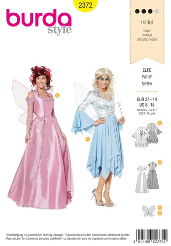 Burda style 2372 elfe - nr,