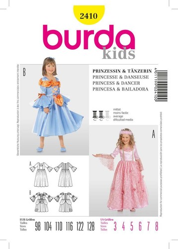 Burda style 2410 prinzessin - style, nr